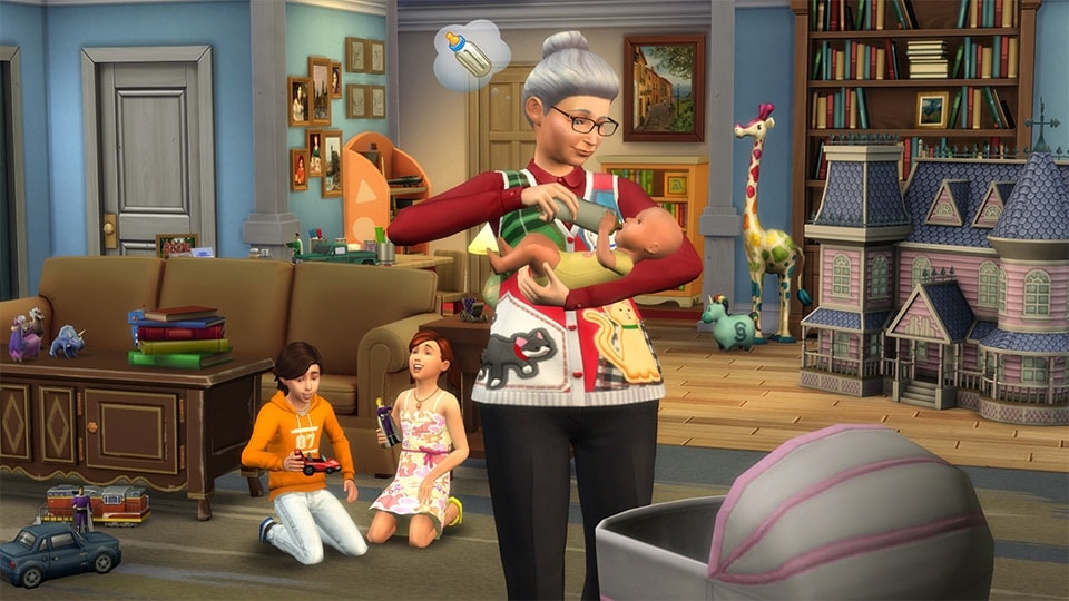 Download de oppas (nanny) via de nieuwe Sims 4 update