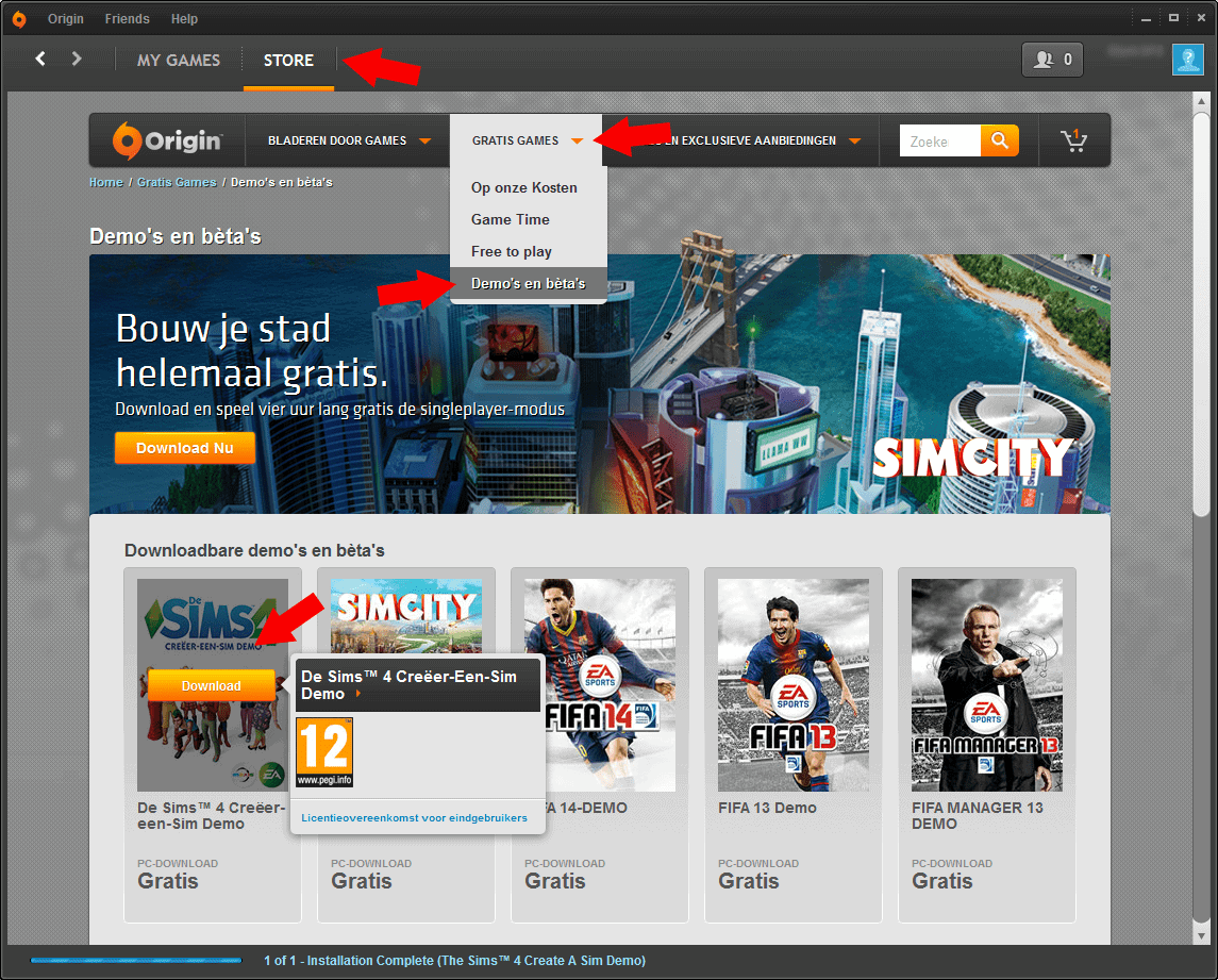 Sims 4 demo download