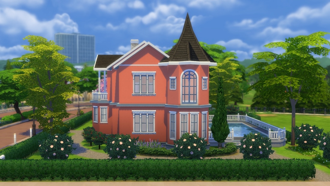 Sims 4 huis - Villa Rosebacken