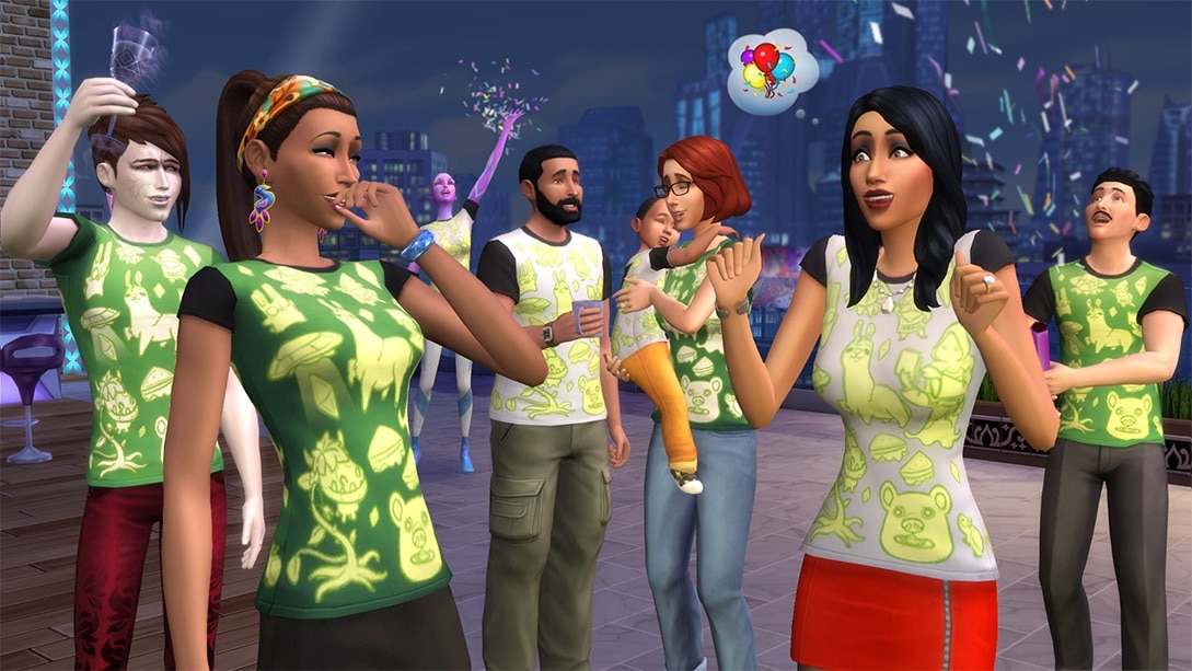 Vier het 17-jarig bestaan van De Sims