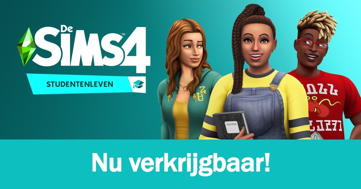 Uitbreidingspakket De Sims 4 Studentenleven is nu verkrijgbaar, download het spel hier