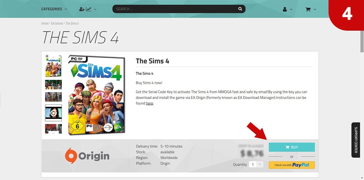 Download Sims 4 games bij MMOGA - Stap 4